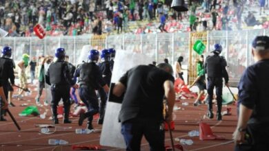 اشتباكات في ملعب حملاوي