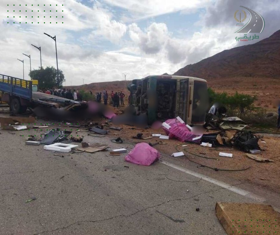 حادث مرور النعامة