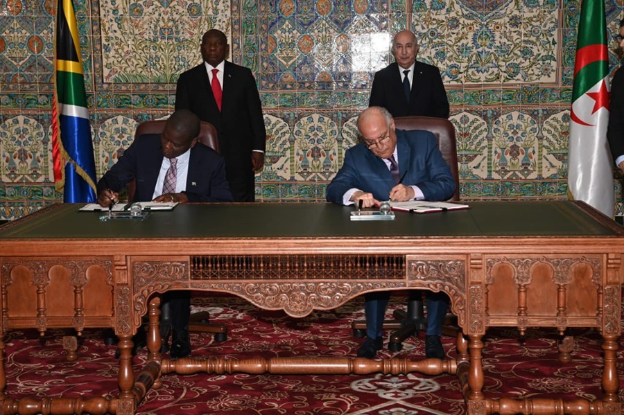 الجزائر جنوب إفريقيا اتفاقيات