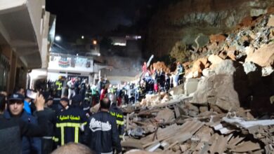 حادث وهران انهيار التربة