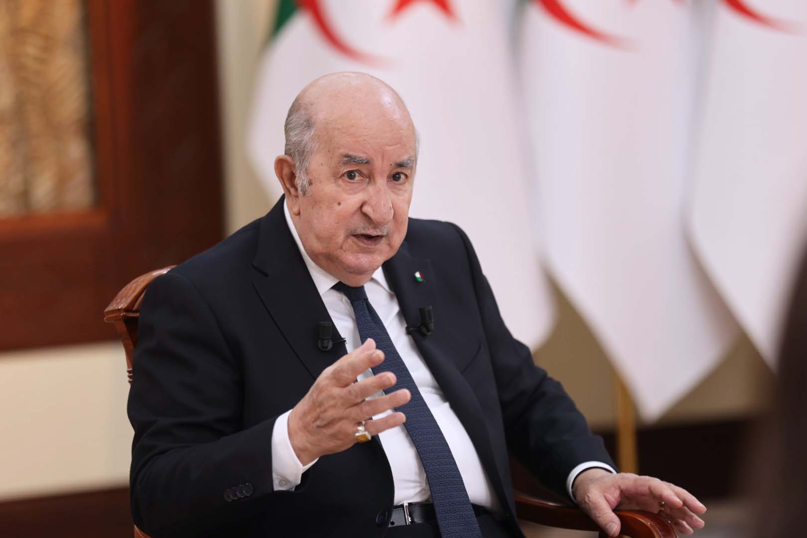 رئيس الجمهورية عبد المجيد تبون اللقاء الإعلامي الدوري