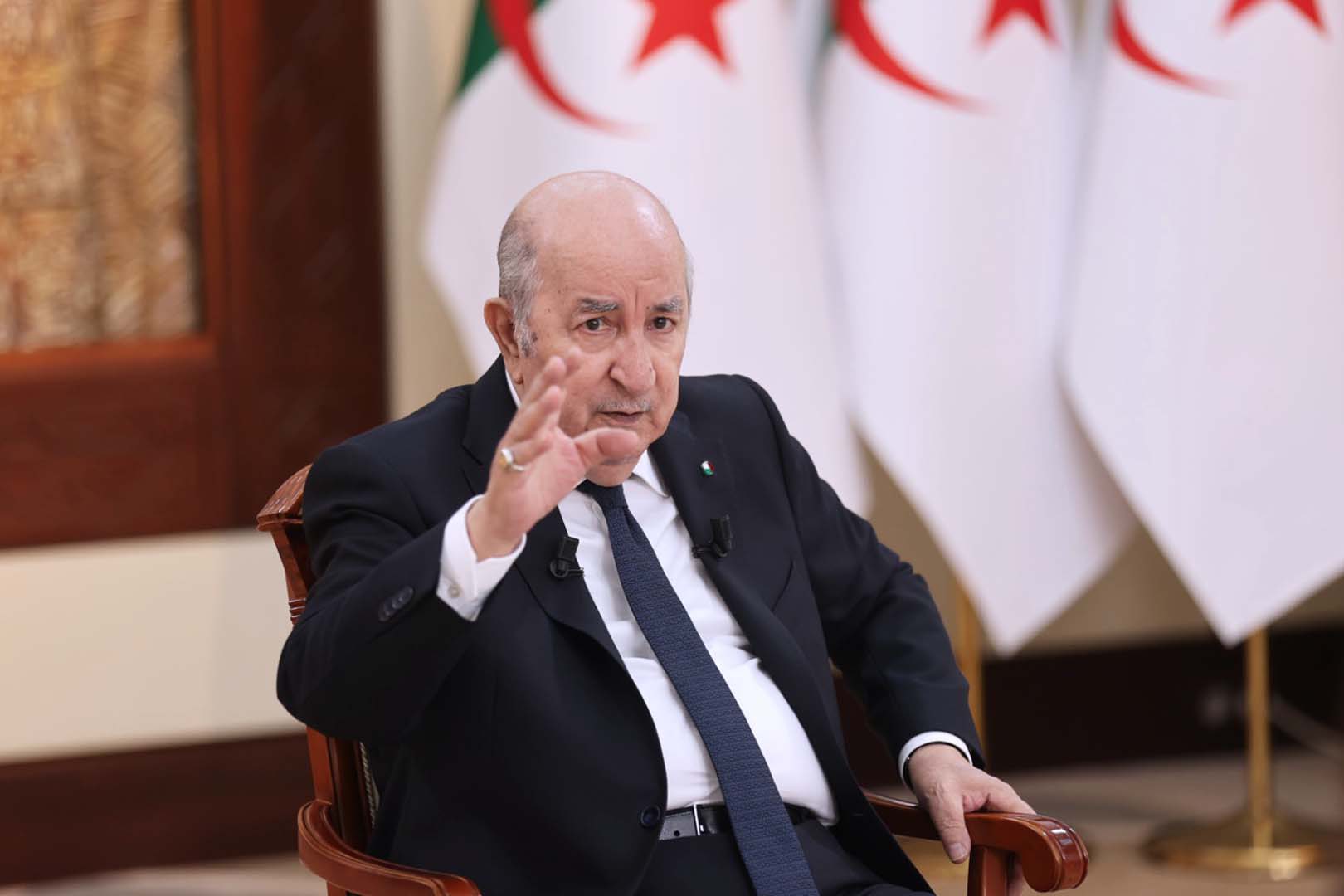 رئيس الجمهورية عبد المجيد تبون اللقاء الإعلامي الدوري
