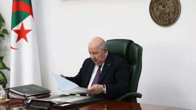 مجلس الوزراء رئيس الجمهورية عبد المجيد تبون