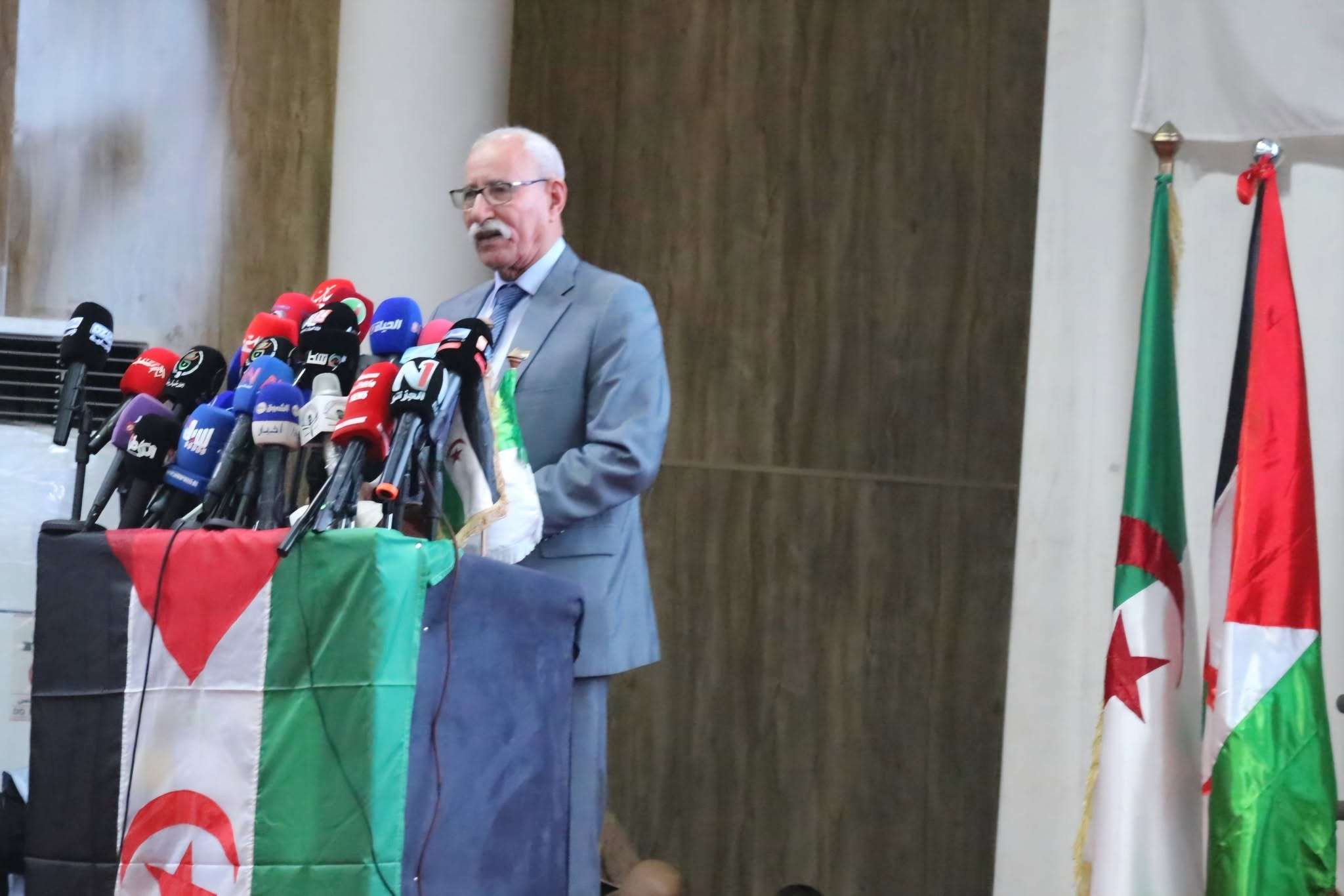 الرئيس الصحراوي إبراهيم غالي البوليساريو